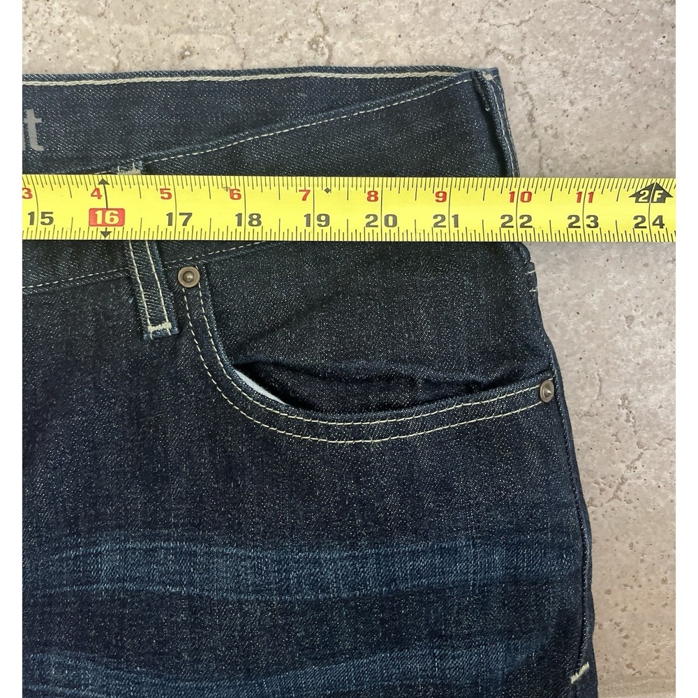 Carhartt Dark Wash Men's Denim Jeans Size 44 X 32 Slim Fit Straight Casual - Picture 3 of 6